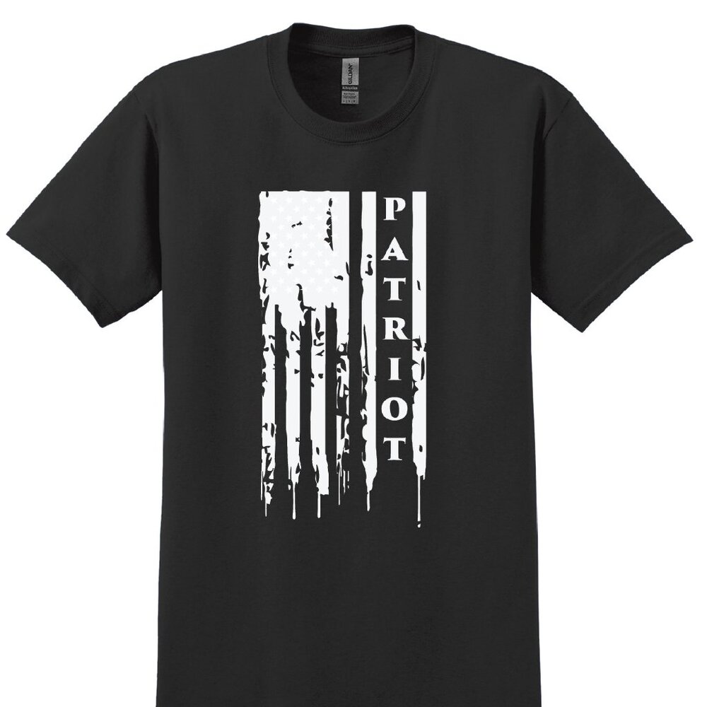 Distressed Patriot American Flag tshirt
